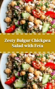 Bulgur Salad with Chickpeas and Lemon Dressing