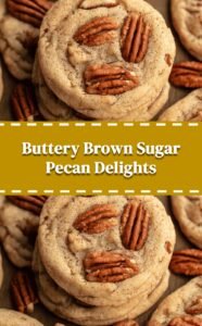 Buttery Brown Sugar Pecan Cookies