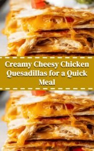 Cheesy Chicken Quesadilla Delight