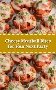 Cheesy Meatball Bites