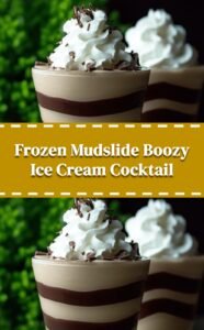 Creamy Boozy Frozen Mudslide Cocktail Recipe