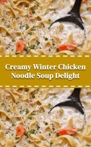 Creamy Chicken Noodle Soup for Cozy Winter Nights