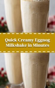 Creamy Eggnog Milkshake in 5 Minutes