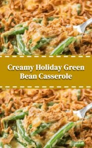 Creamy Fresh Green Bean Holiday Casserole