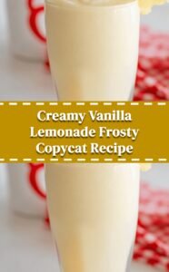 Creamy Vanilla Lemonade Frosty