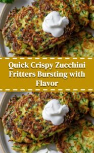 Crispy Zucchini Fritters Quick Easy Flavorful