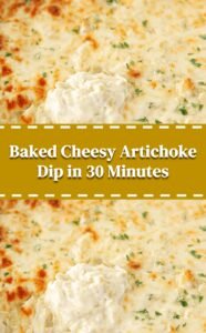 Easy Cheesy Baked Artichoke Dip