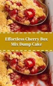 Easy Cherry Dump Cake with Box Mix
