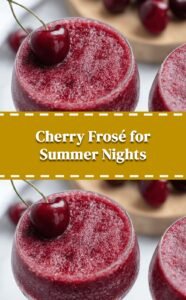 Easy Cherry Frosé for Summer Nights