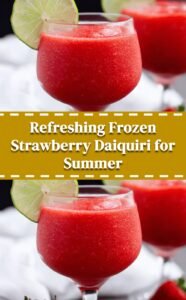 Easy Frozen Strawberry Daiquiri Recipe for Summer