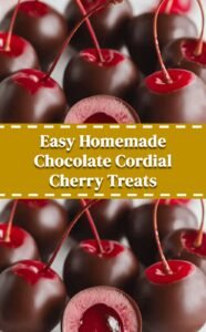 Easy Homemade Chocolate Cordial Cherries