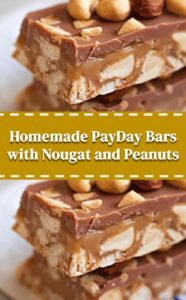 Easy Homemade PayDay Candy Bars
