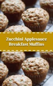 Easy Moist Zucchini Applesauce Muffins