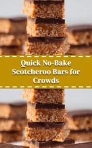 Easy No-Bake Scotcheroo Bars Recipe