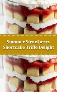 Easy Strawberry Shortcake Trifle for Summer