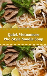 Easy Vietnamese Pho-Style Noodle Soup