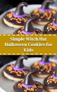 Easy Witch Hat Halloween Cookies for Kids