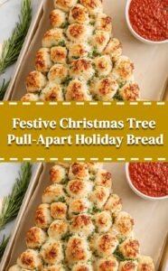 Festive Christmas Tree Pull-Apart Bread