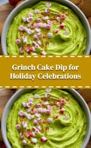 Festive Grinch Cake Dip Delight