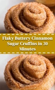 Flaky Buttery Cinnamon Sugar Cruffins