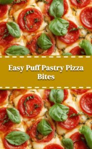 Flaky Puff Pastry Pizza Bites