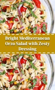 Fresh Orzo Salad Delight
