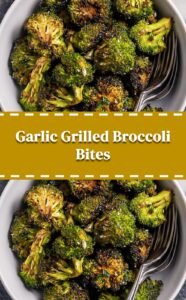 Garlicky Grilled Broccoli Bites