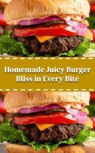 Juicy Homemade Hamburger Delight