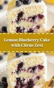 Lemon Blueberry Delight Cake