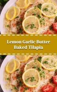 Lemon Garlic Butter Baked Tilapia Delight