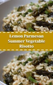 Lemon Parmesan Summer Veggie Risotto