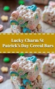 Lucky Charm Cereal Bars for St Patrick's Day