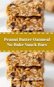 No-Bake Peanut Butter Oatmeal Bars
