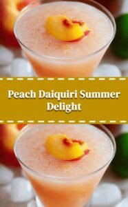 Peach Daiquiri Summer Sip