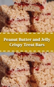 Peanut Butter Jelly Krispie Bars