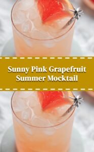 Pink Grapefruit Citrus Mocktail for Summer Sipping