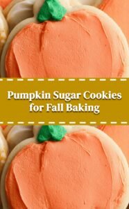 Pumpkin-Shaped Sugar Cookies for Fall