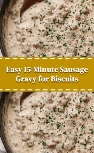 Quick Homemade Sausage Gravy for Breakfast
