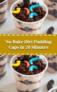 Quick and Easy No-Bake Dirt Pudding Cups