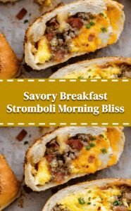 Savory Breakfast Stromboli Morning Delight
