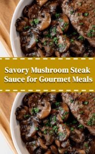 Savory Mushroom Steak Sauce