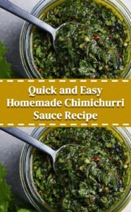 Simple Homemade Chimichurri Sauce