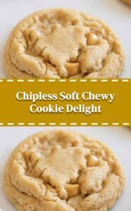Soft Chewy Chipless Cookie Delight
