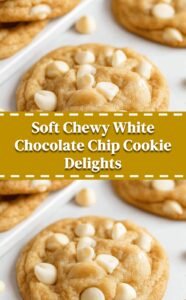 Soft Chewy White Chocolate Chip Cookie Delights