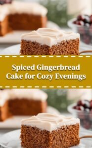Spiced Gingerbread Cake Delight