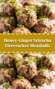 Spicy Honey-Ginger Firecracker Meatballs