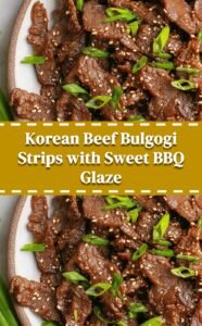 Sweet Savory Korean Beef Bulgogi Strips
