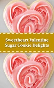 Sweetheart Valentine Sugar Cookie Delights