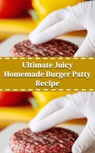 Ultimate Best Burger Patty Recipe