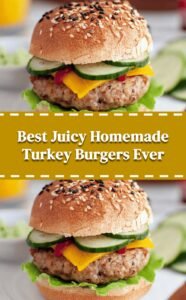 Ultra Juicy Homemade Turkey Burgers